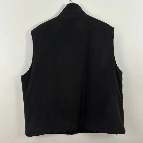 Brooks Brothers 346 Men’s Wool Nylon Blend Brown Zip Up Vest Size XL - Picture 2 of 4